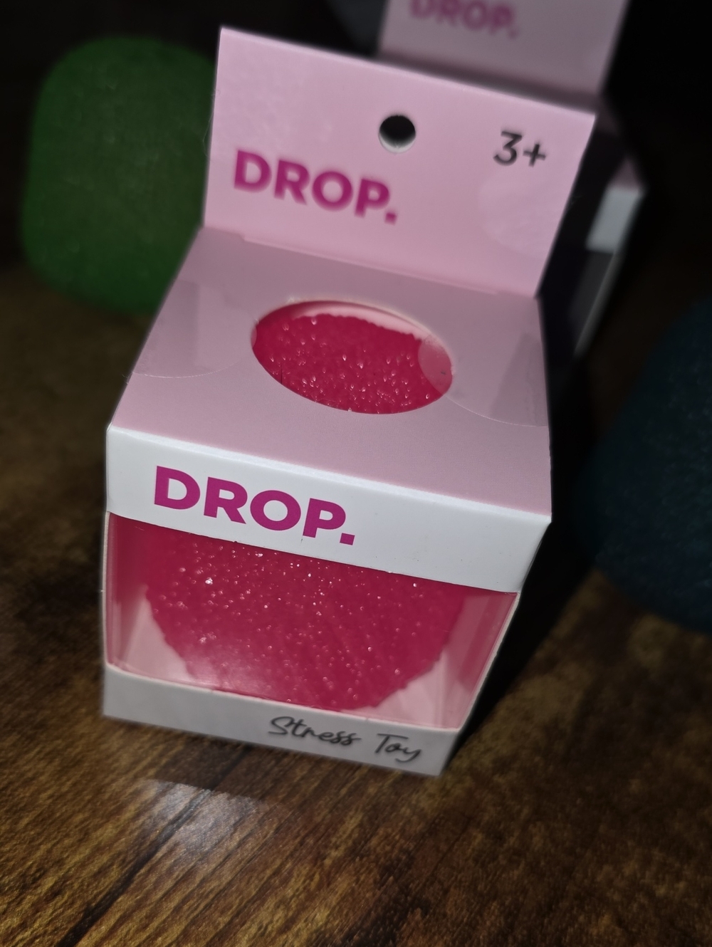 Pink Stress Ball - Soft Squeeze Stress Toy Gumdrop